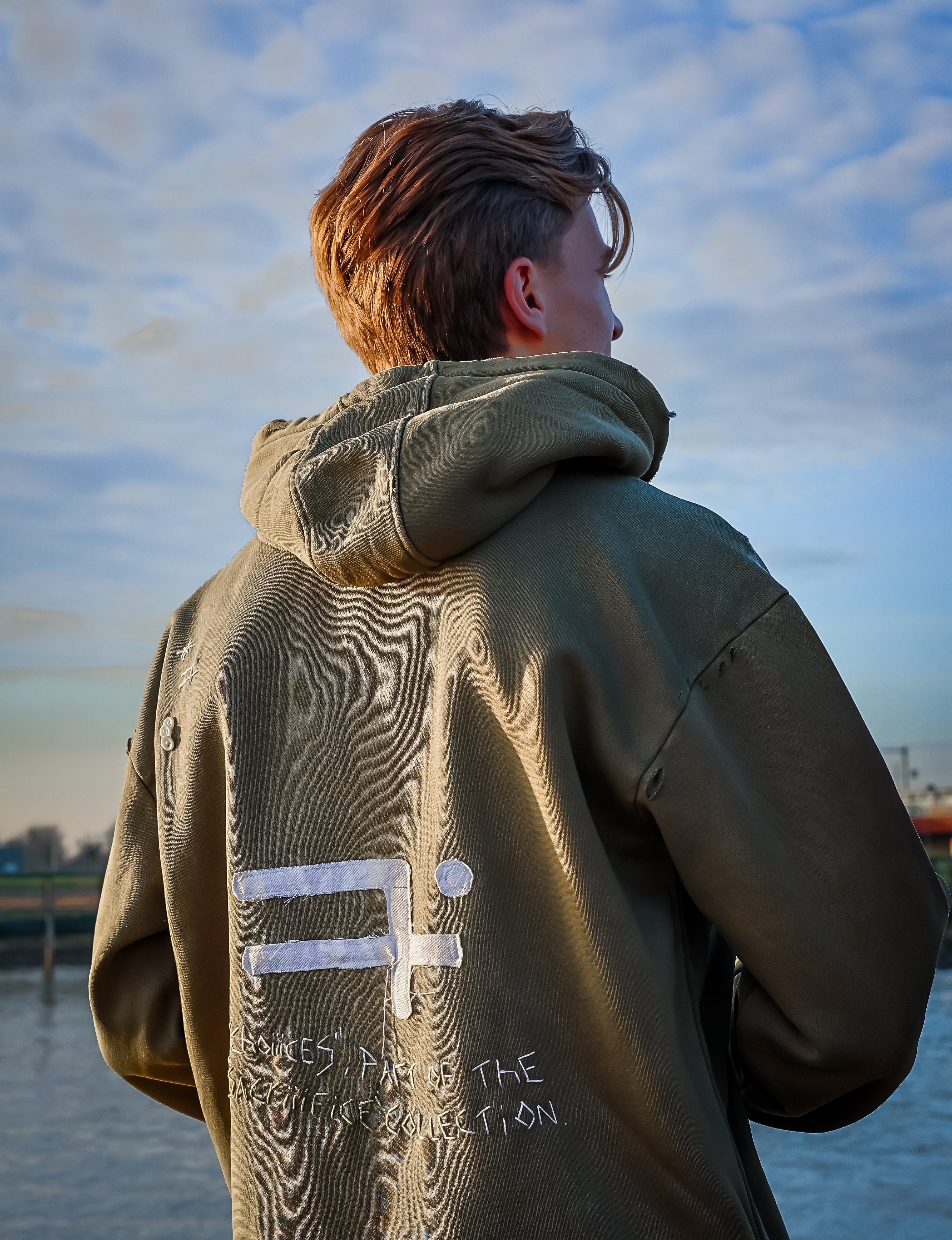 "CHOIIICES" zip-hoodie