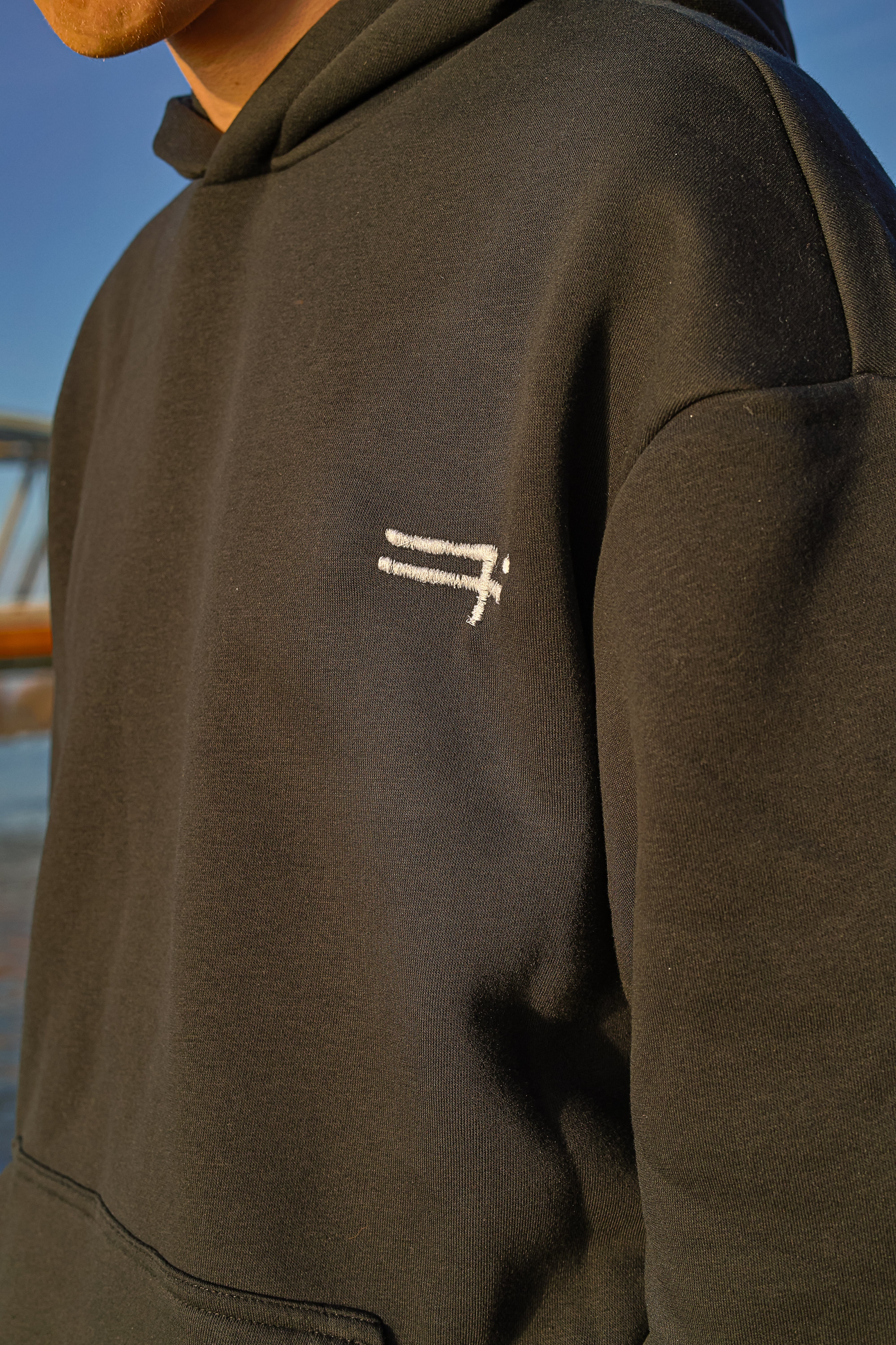 "OPPOSIIITE" midnight black tracksuit