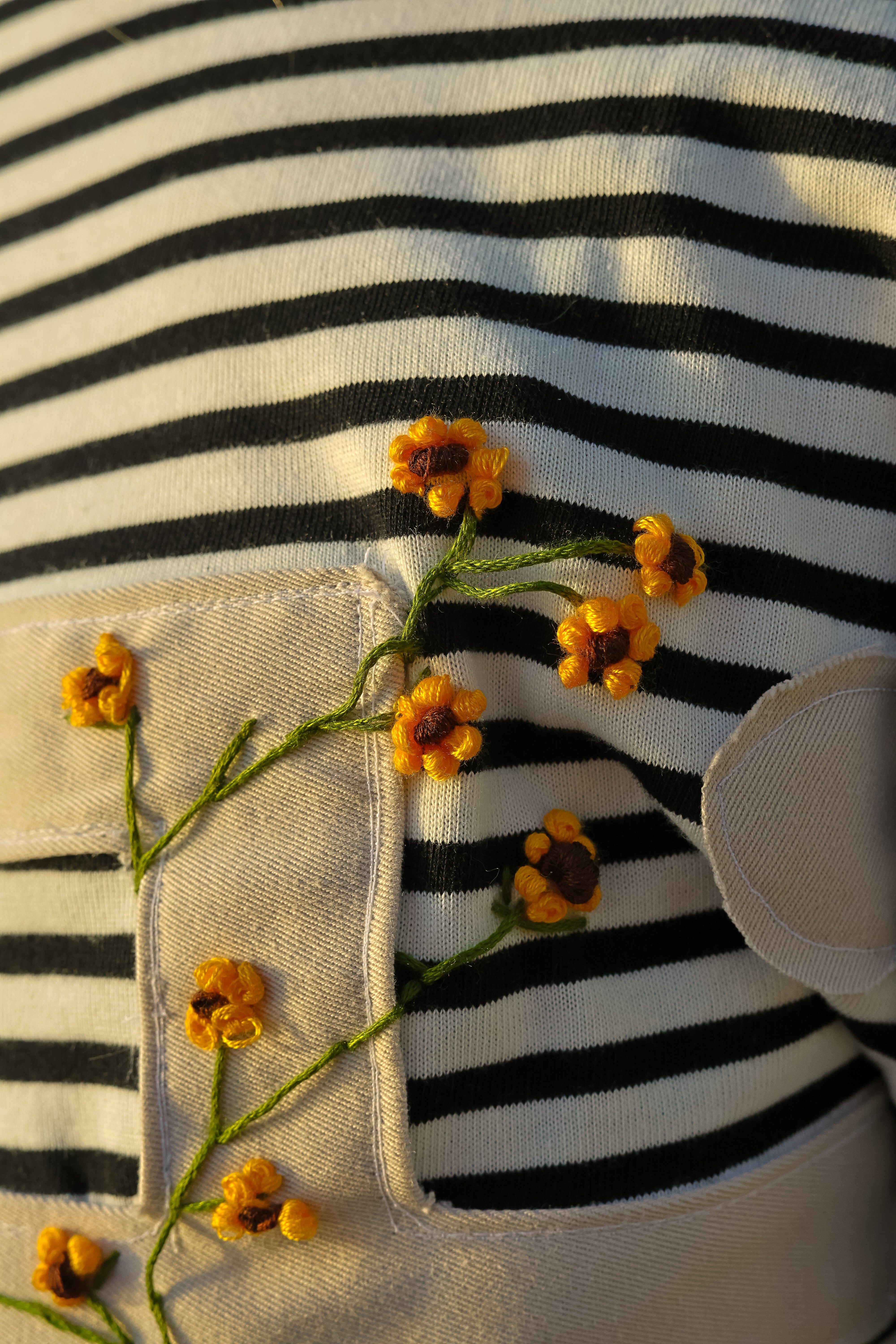 "STRIIIPED" amber yellow longsleeve