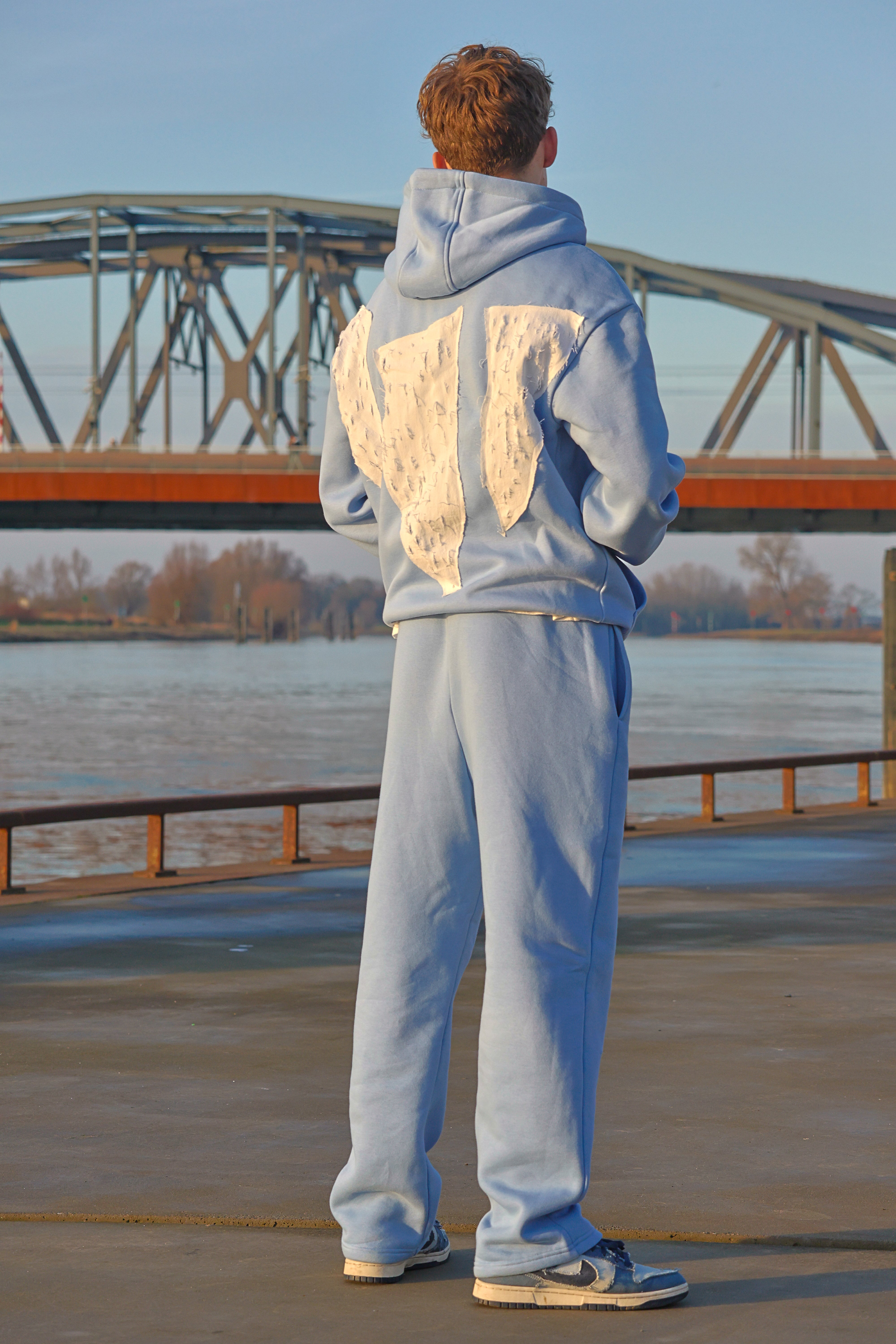 "OPPOSIIITE" light blue tracksuit