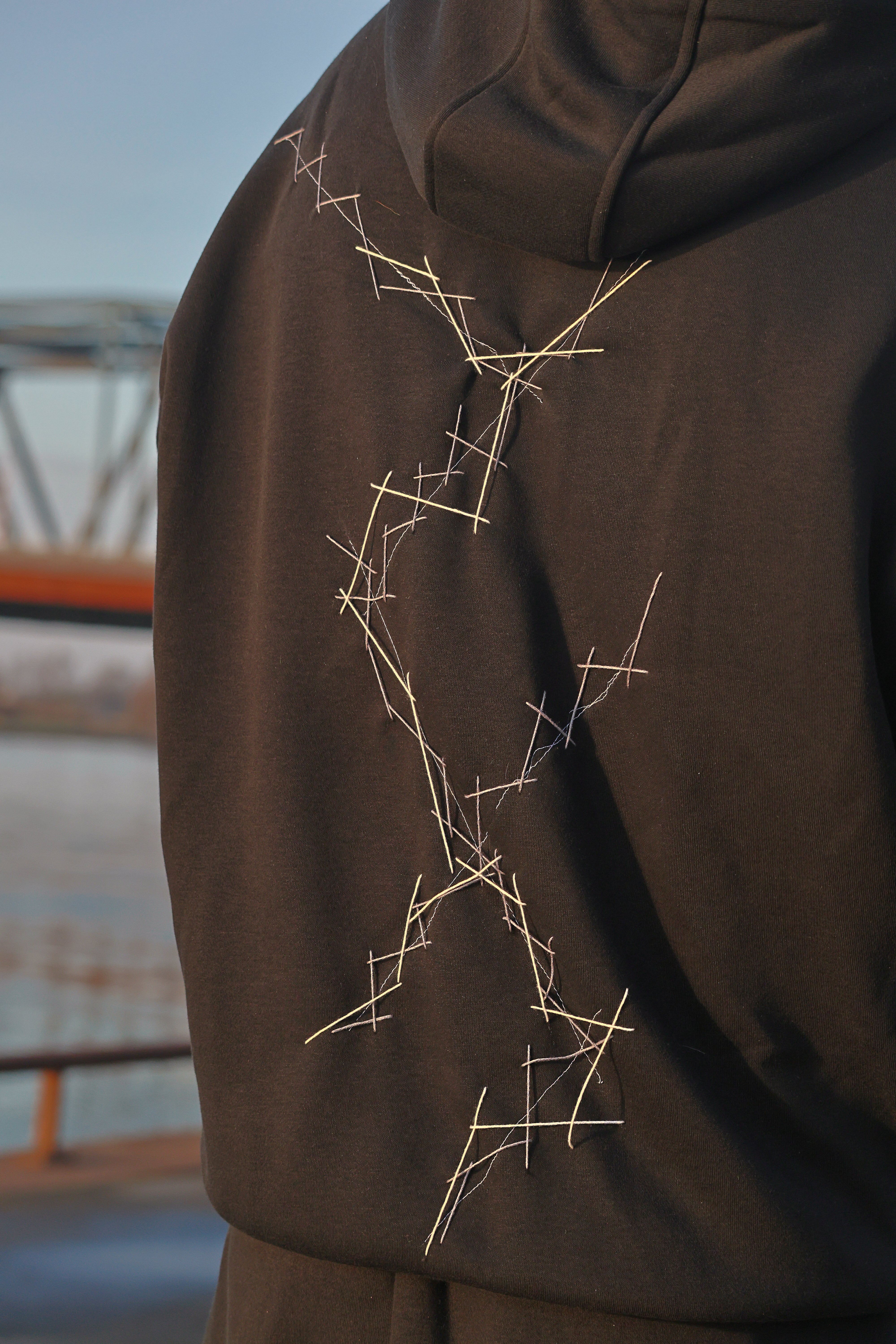 "OPPOSIIITE" midnight black tracksuit