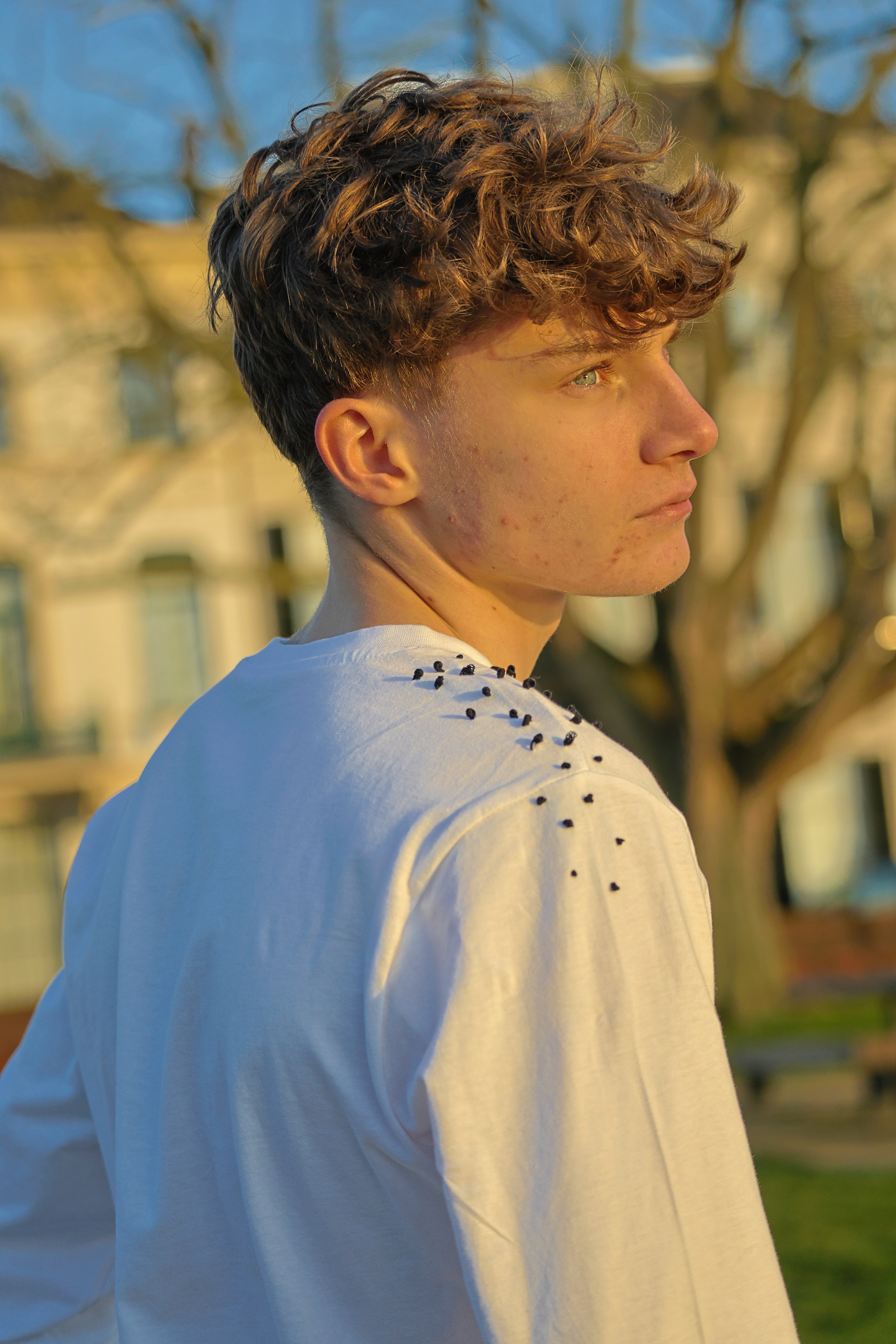 "MIIIDNIGHT" white longsleeve