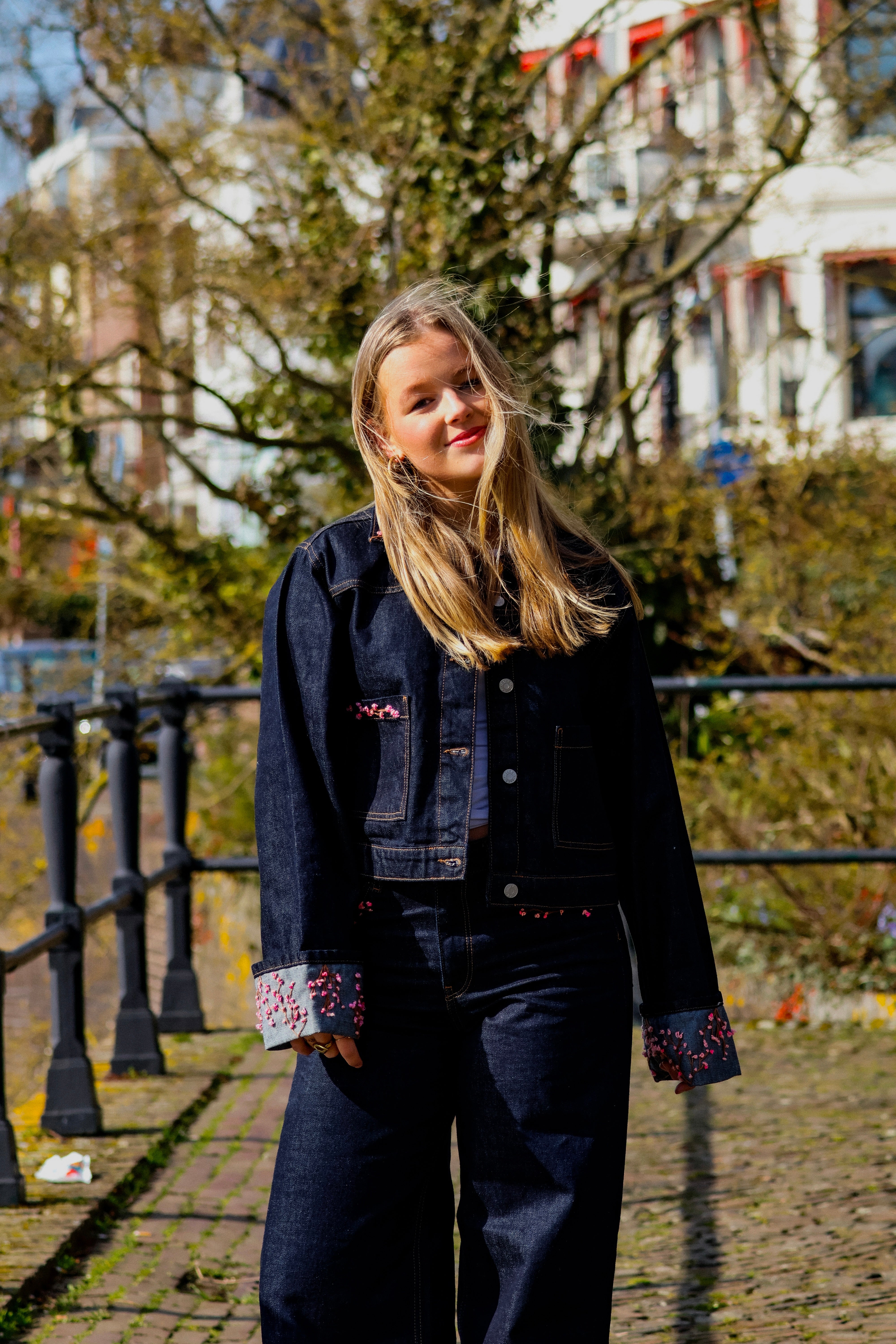 "RESIIISTANCE" denim suit