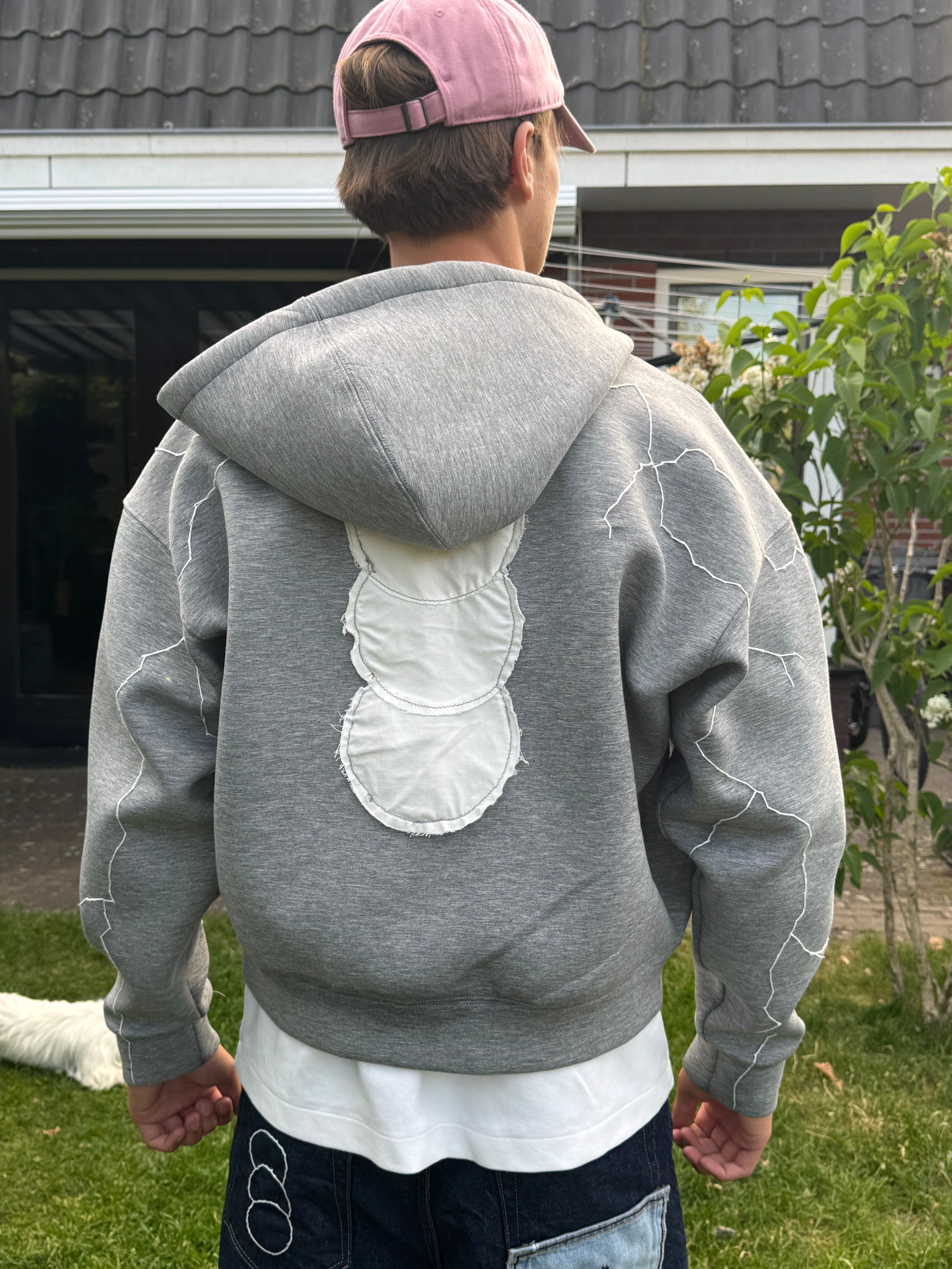 "LET'S SKIT IIIT" zip hoodie