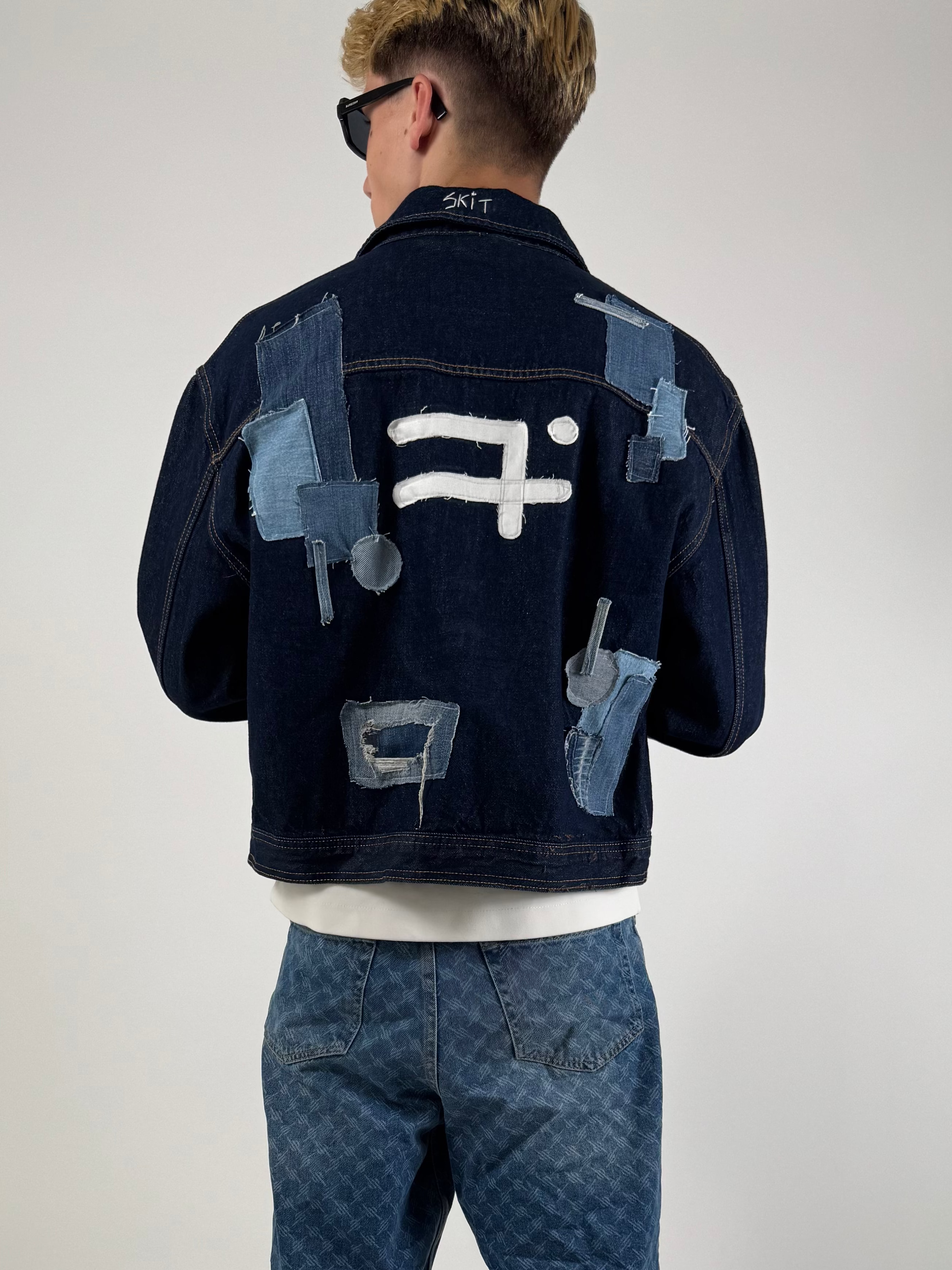 "SKIT'S FIIINEST" denim jacket