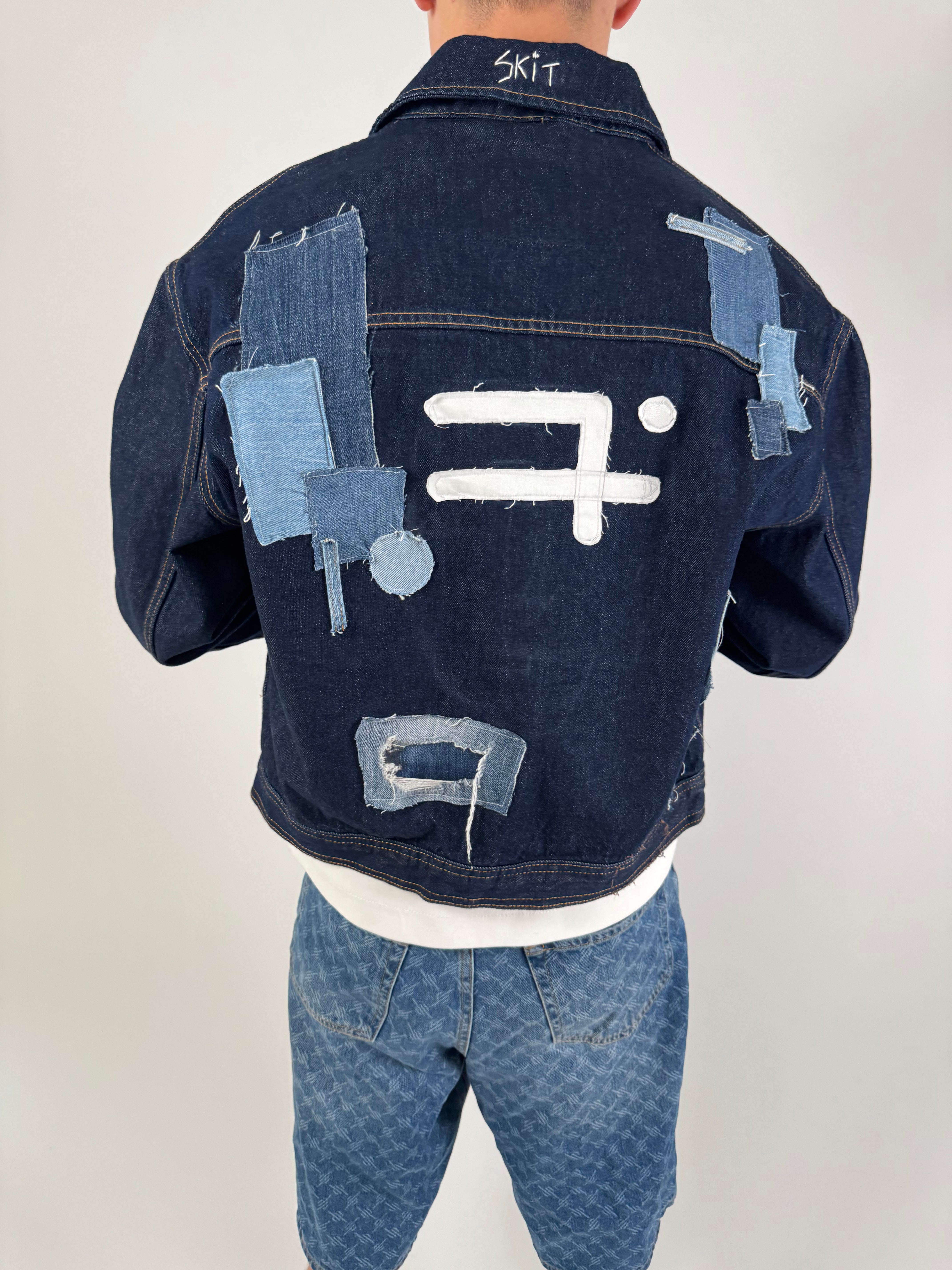 "SKIT'S FIIINEST" denim jacket