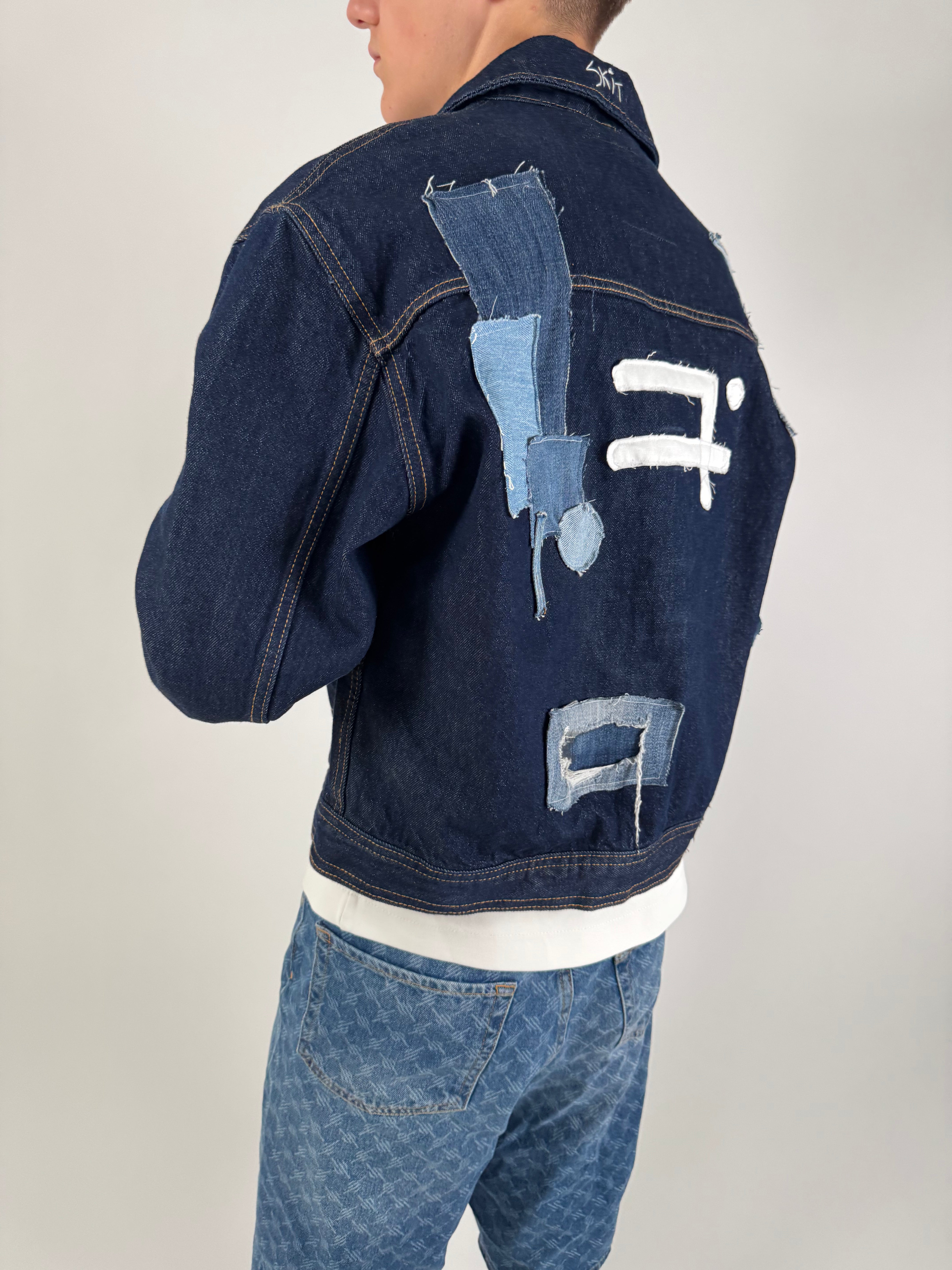 "SKIT'S FIIINEST" denim jacket