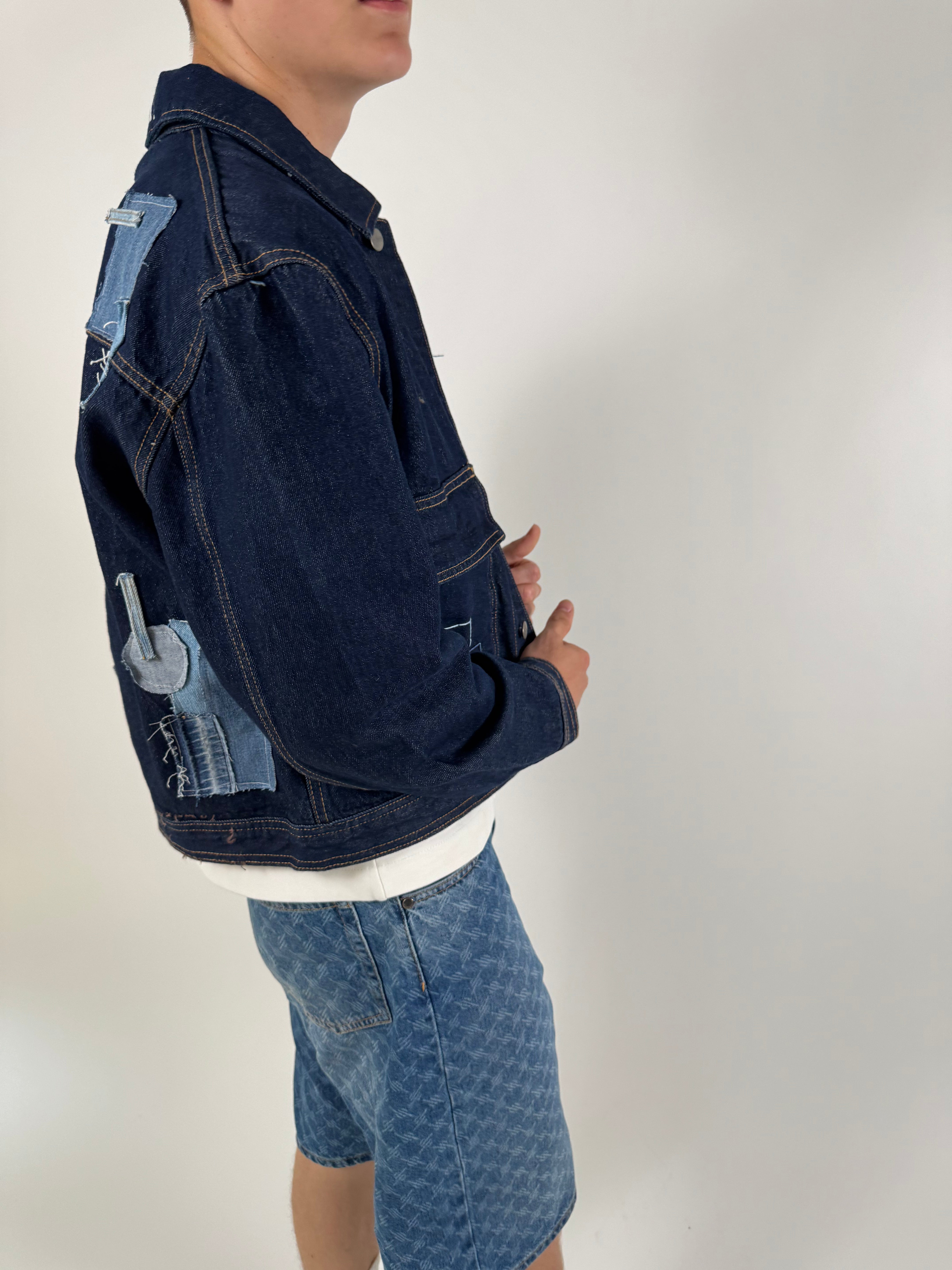 "SKIT'S FIIINEST" denim jacket
