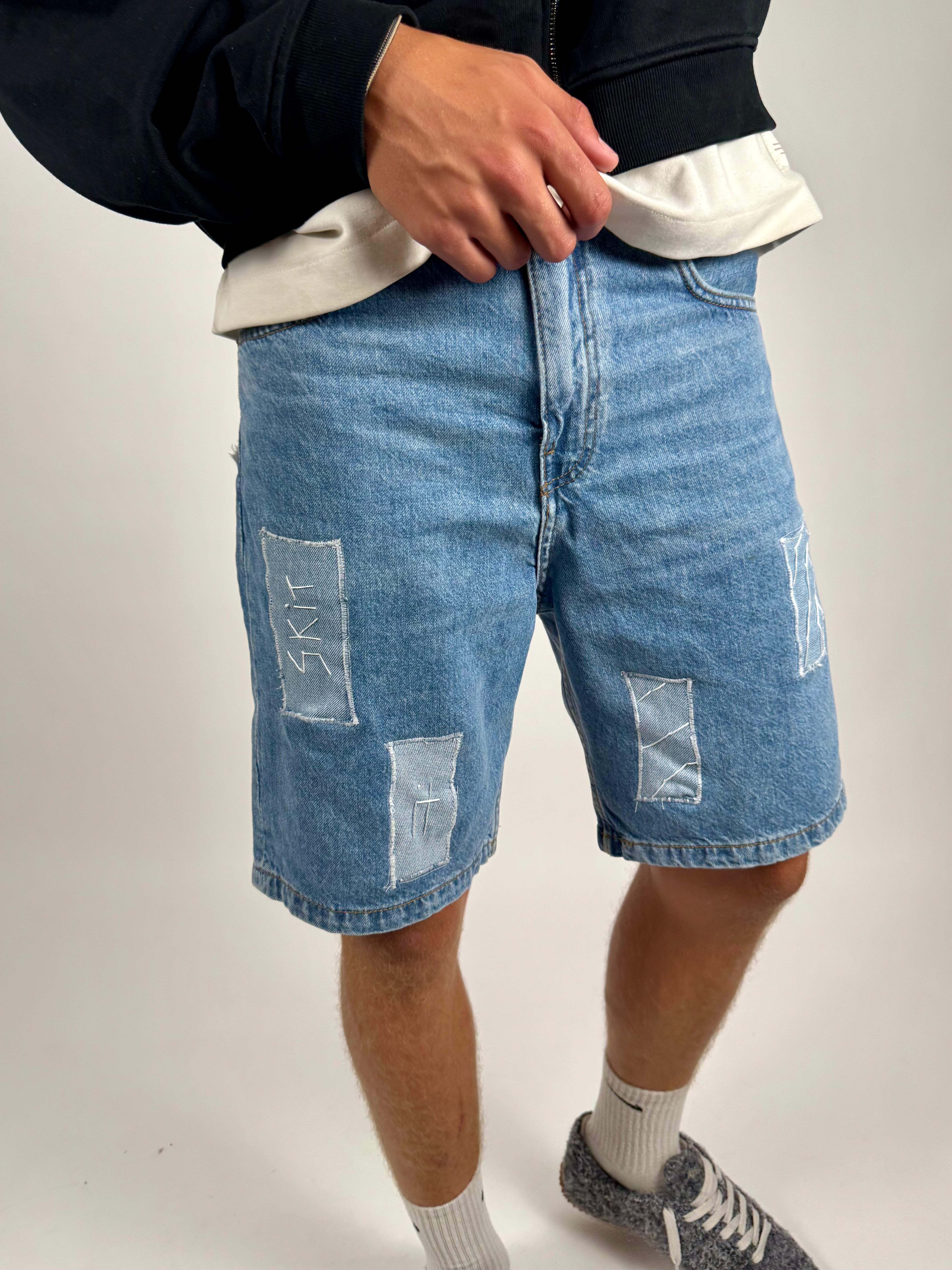 "ADDIIICTED" jean shorts