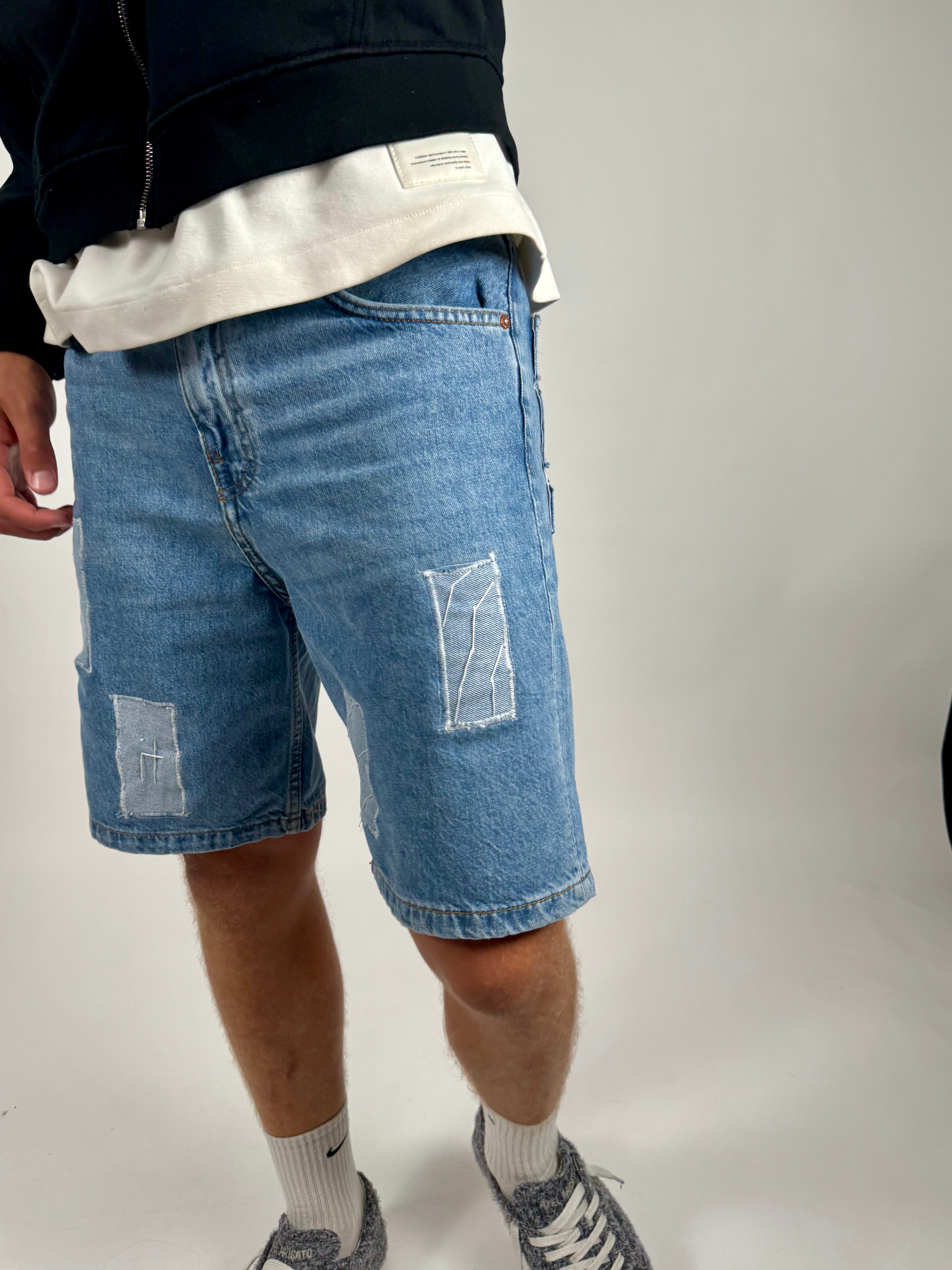 "ADDIIICTED" jean shorts