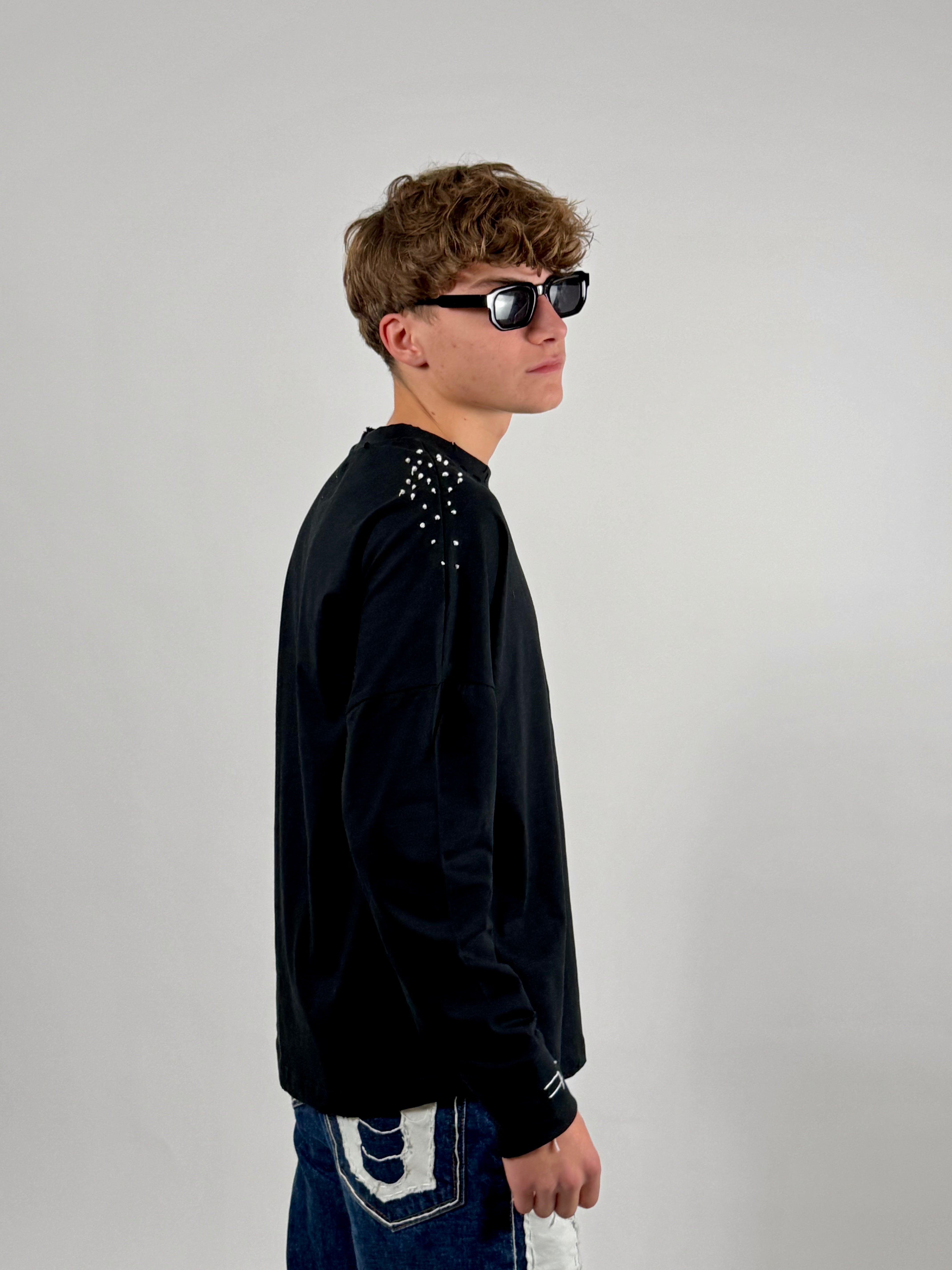"MIIIDNIGHT" black longsleeve