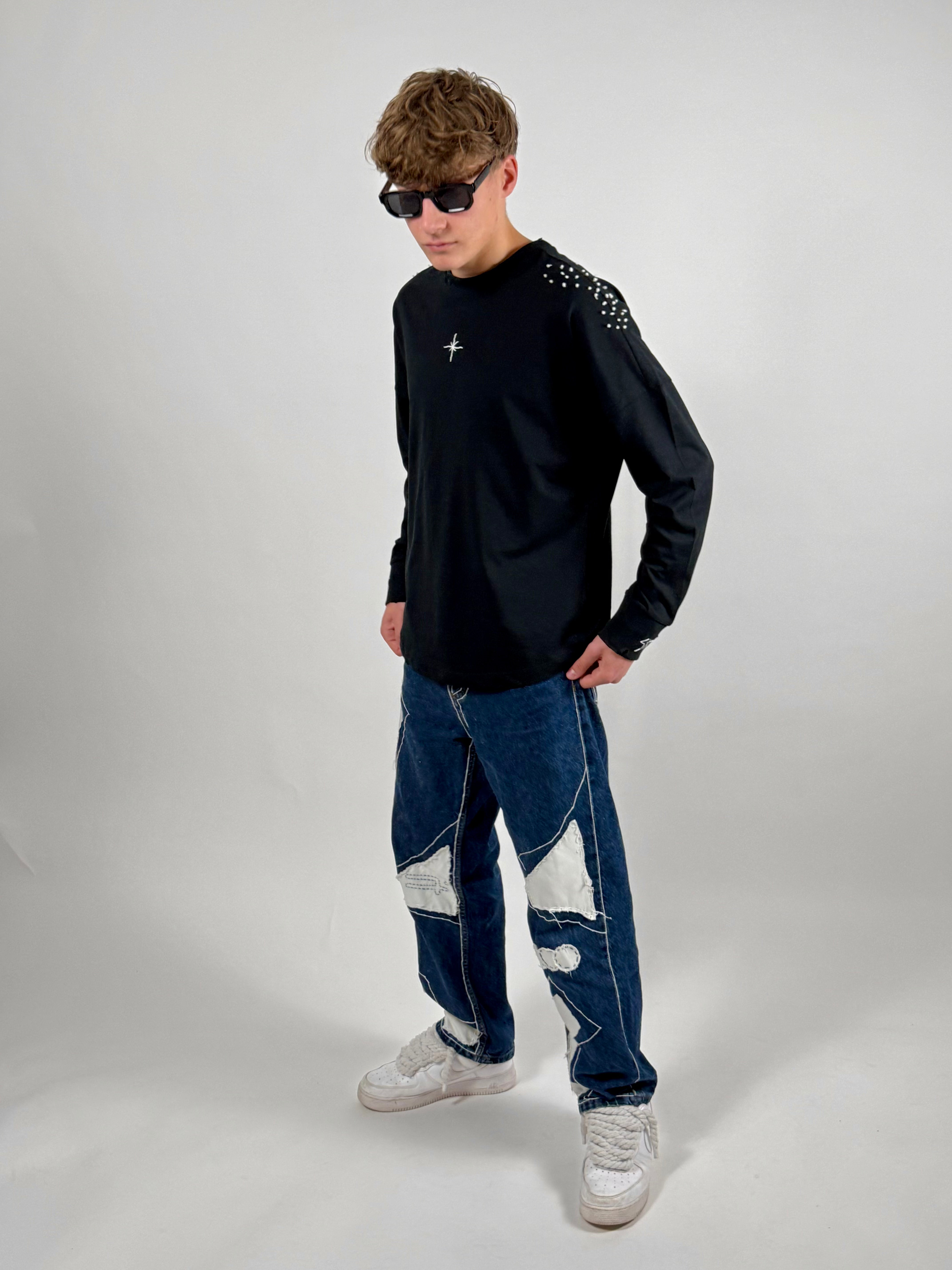 "MIIIDNIGHT" black longsleeve
