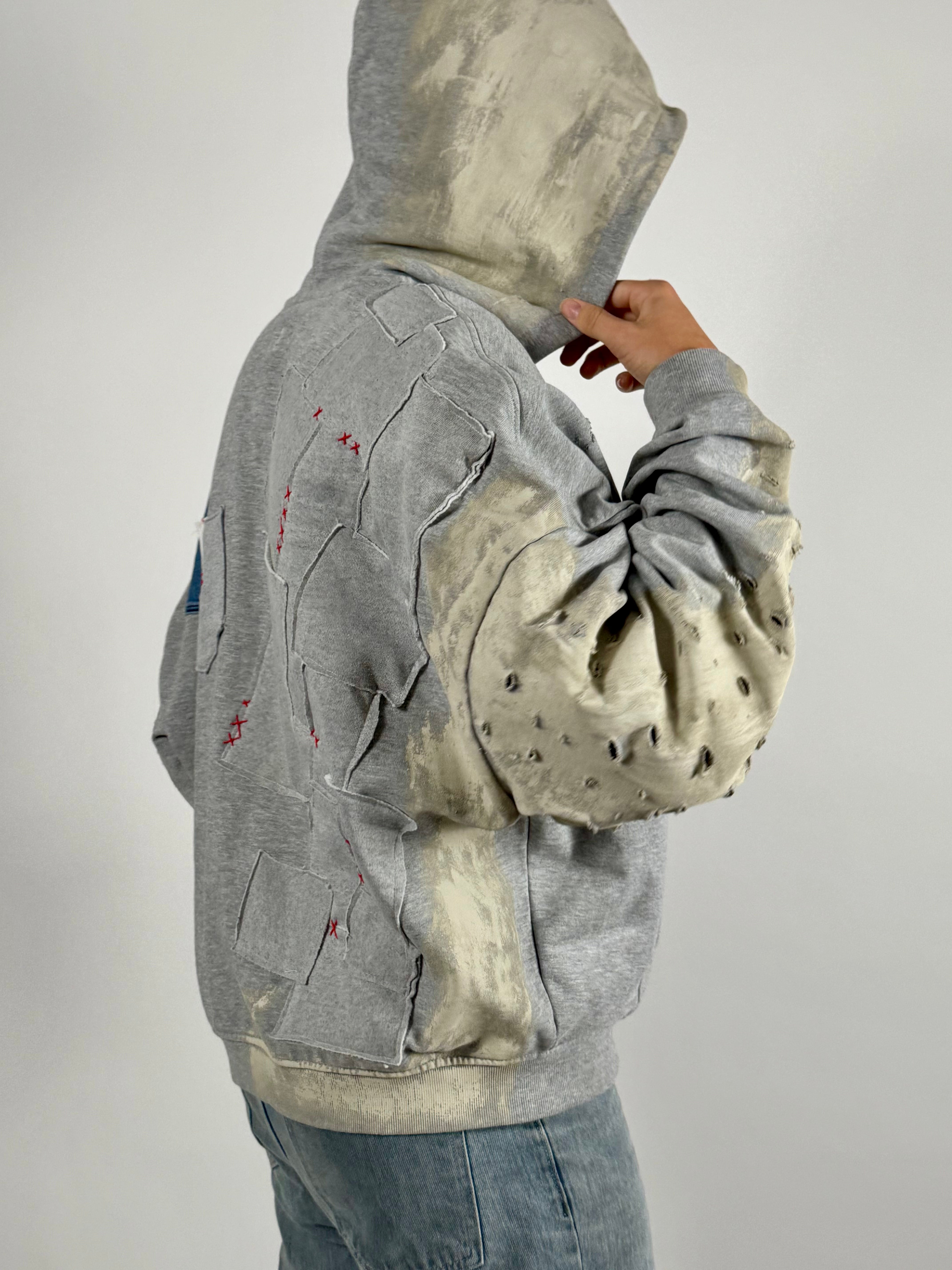"SCRIIIPTED" zip-hoodie