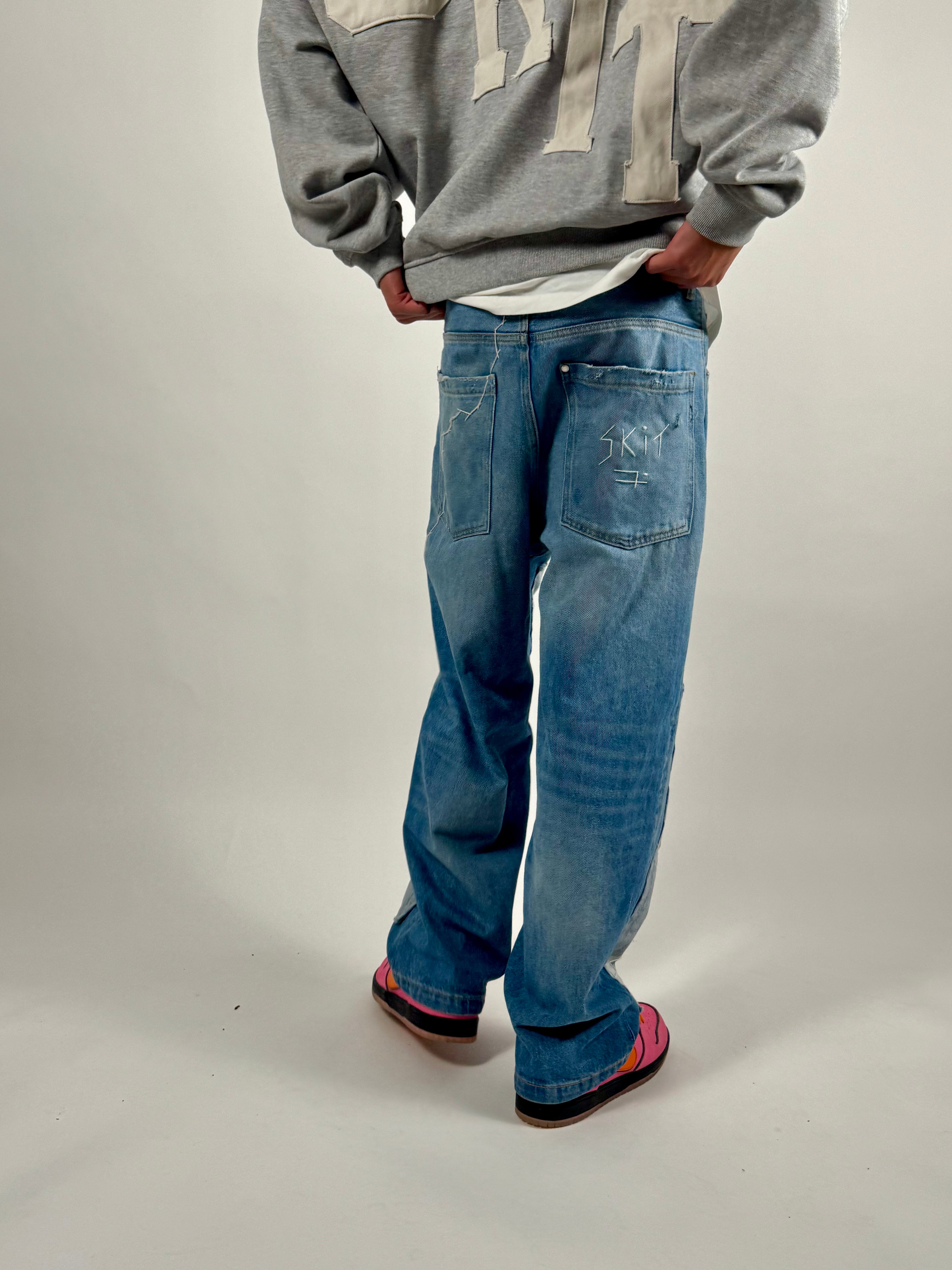 "INDECIIISIVE" jeans