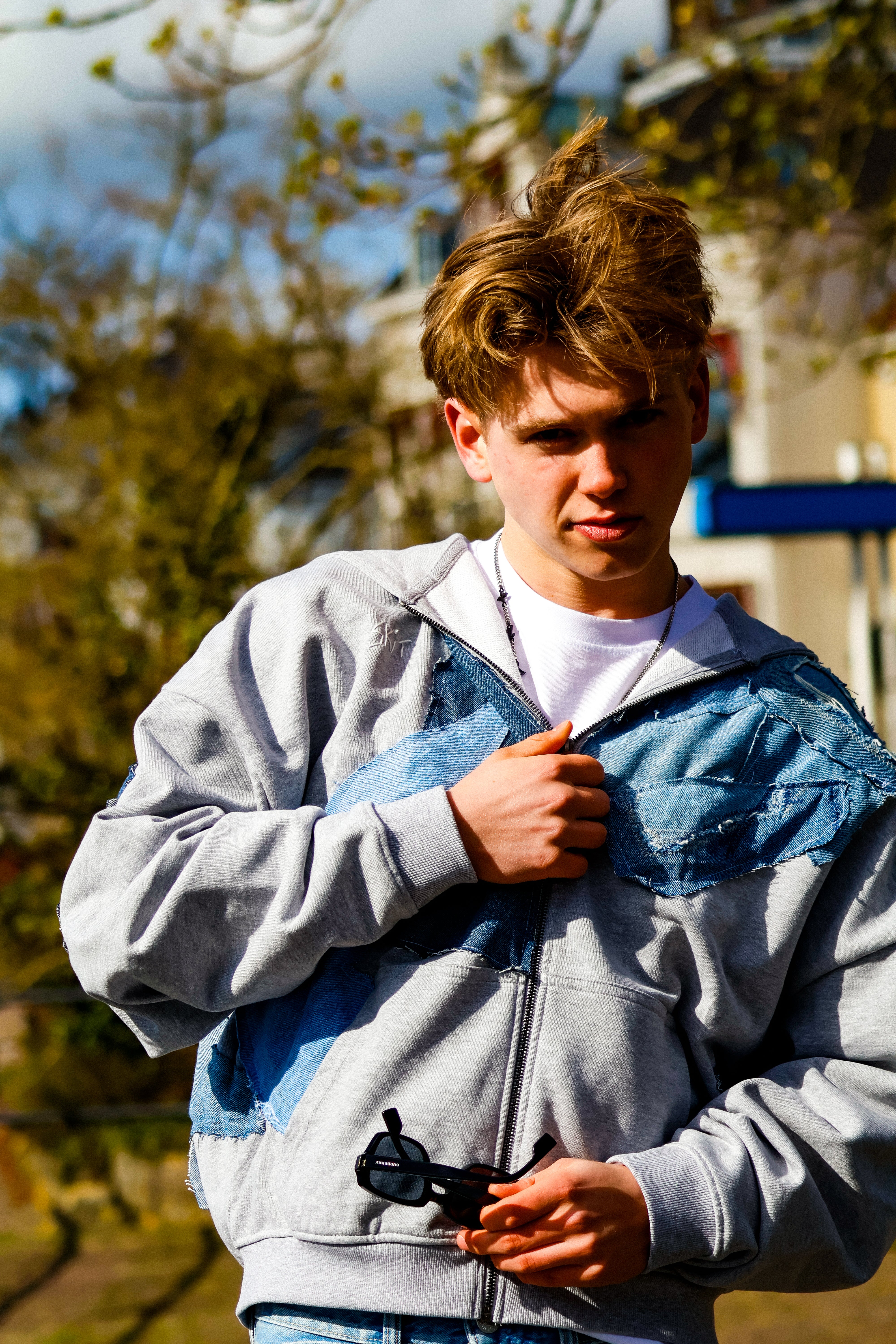 "IIINSOMNIA" zip-hoodie