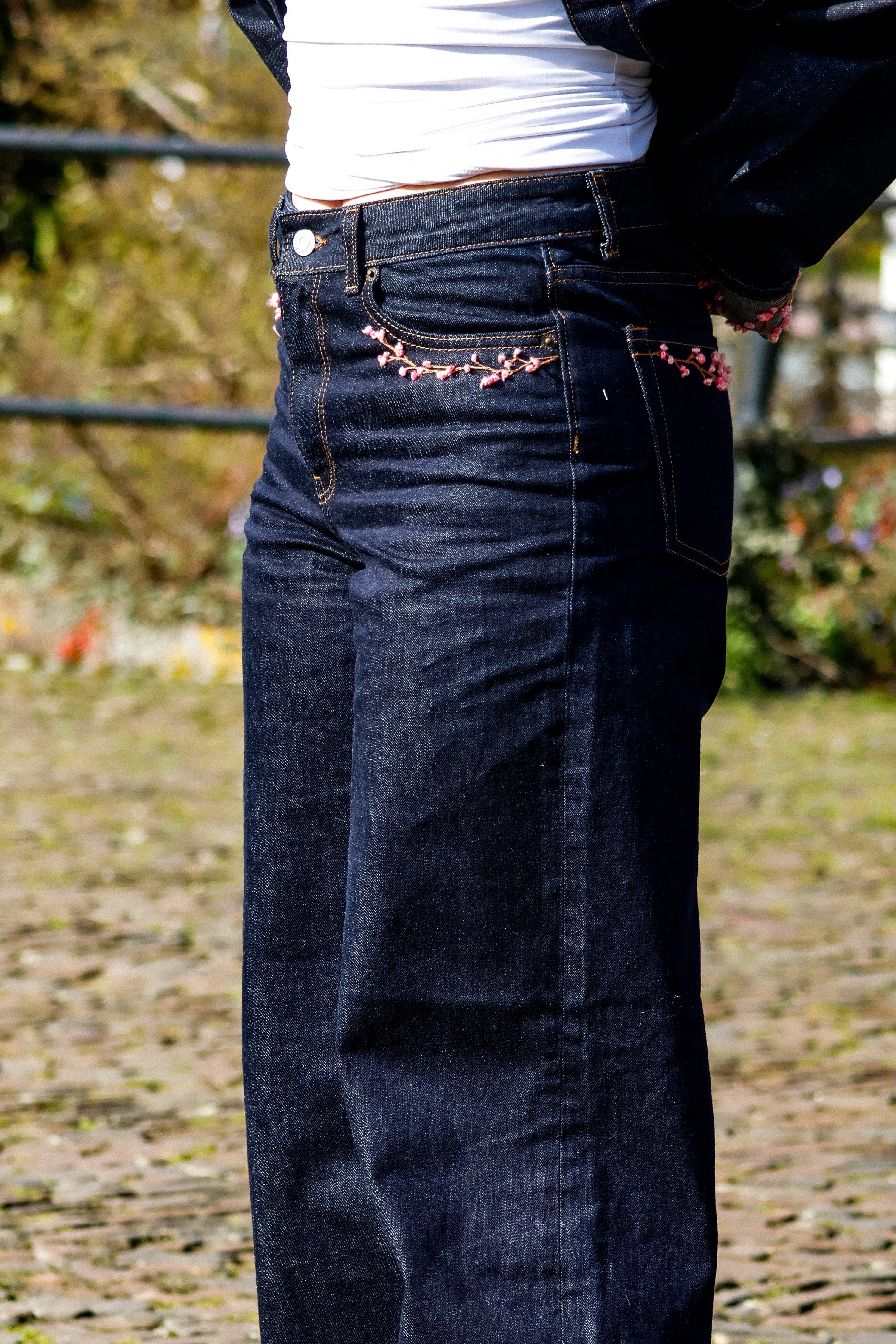 "RESIIISTANCE" denim suit
