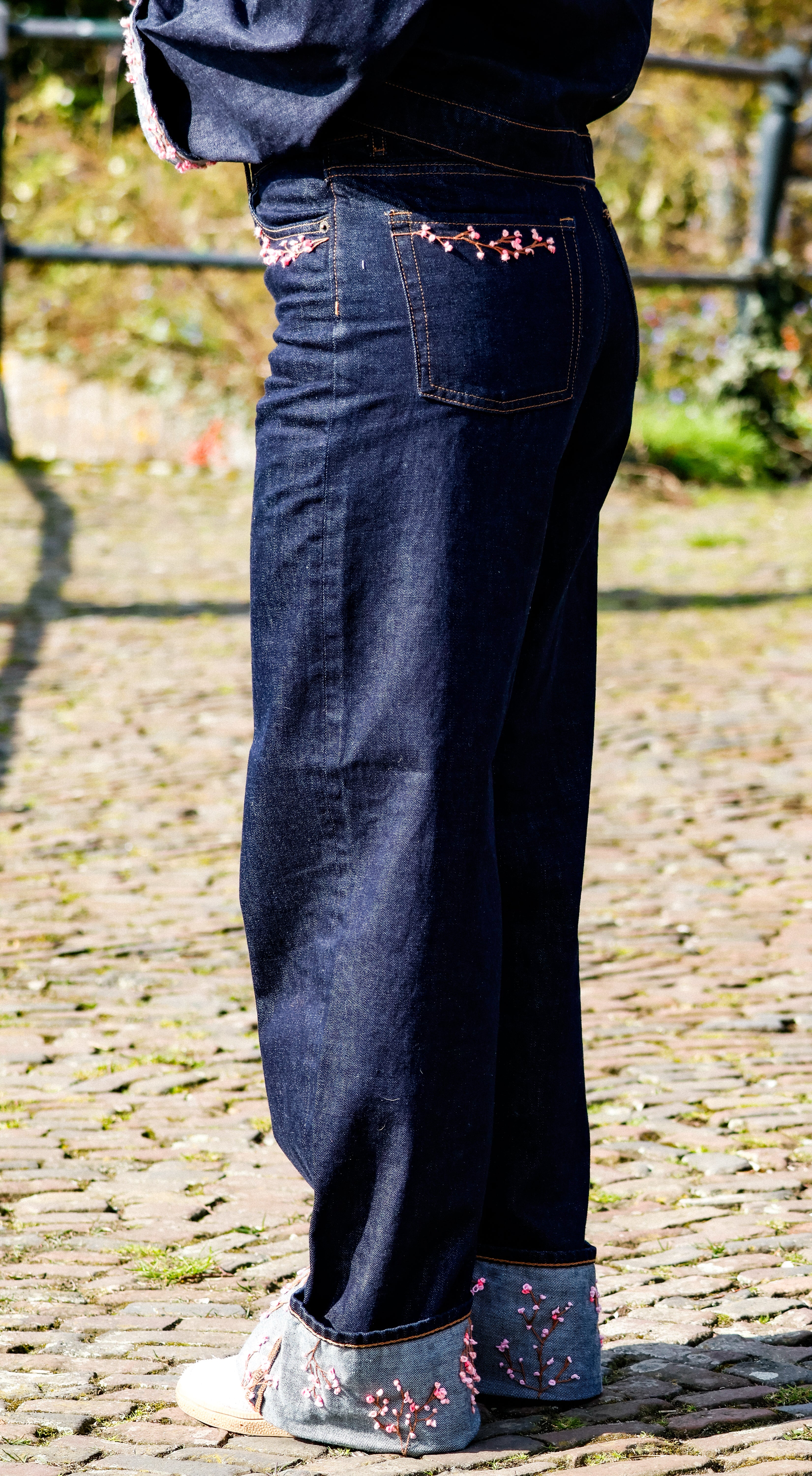"RESIIISTANCE" denim suit