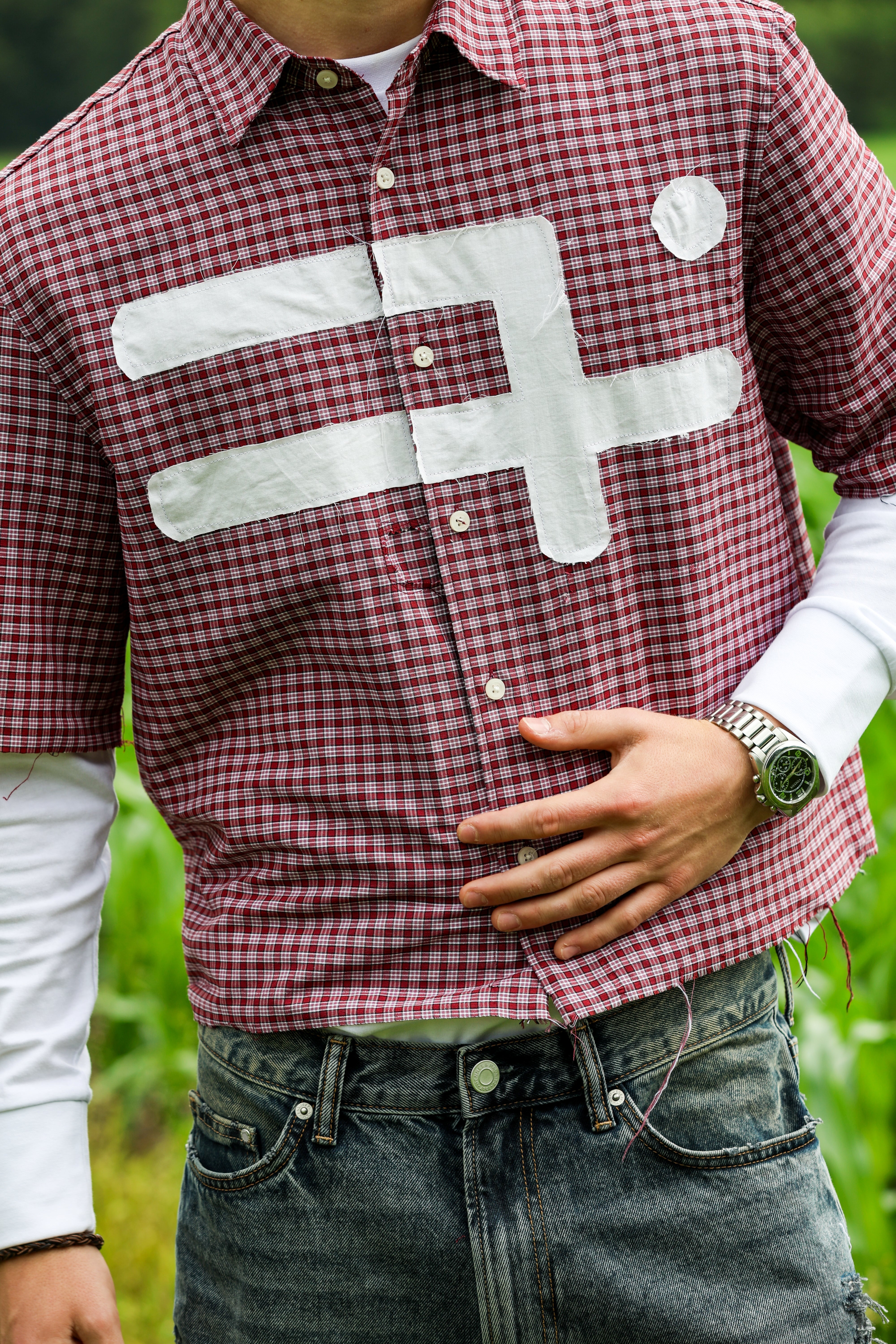 "CRIIISIS" blouse